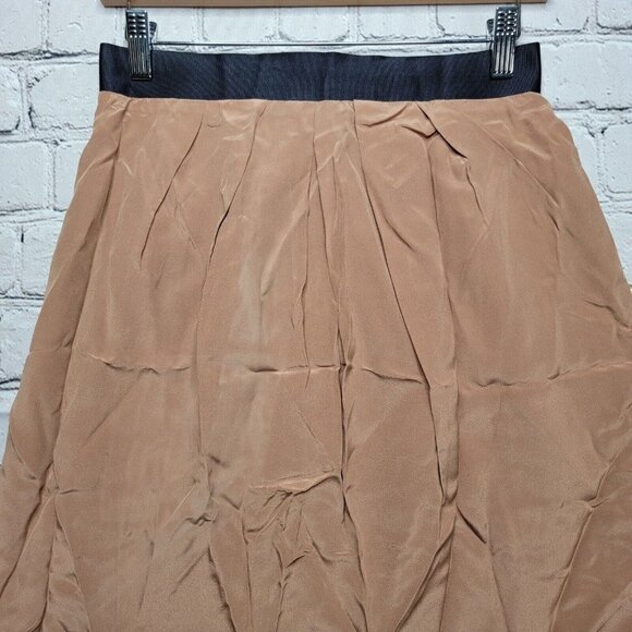 J Crew Silk Petal Mid Length Crepe De Chine A Line Skirt Size 4 - Picture 2 of 10